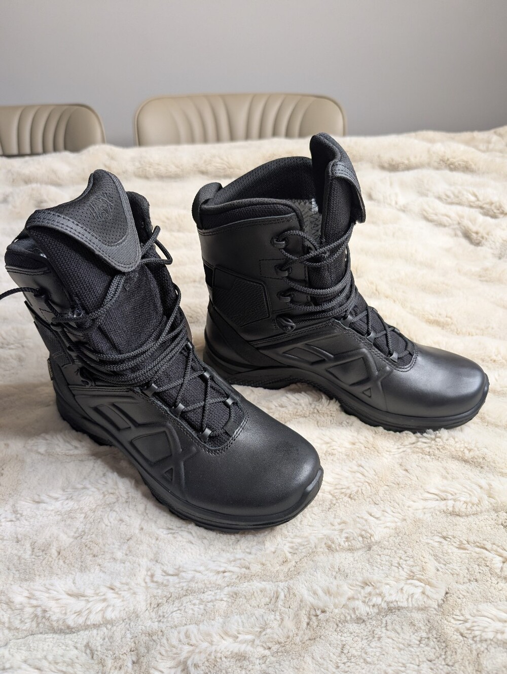 HAIX BLACK EAGLE Men's Black Tactical Boots - Lightweight All-Weather Design